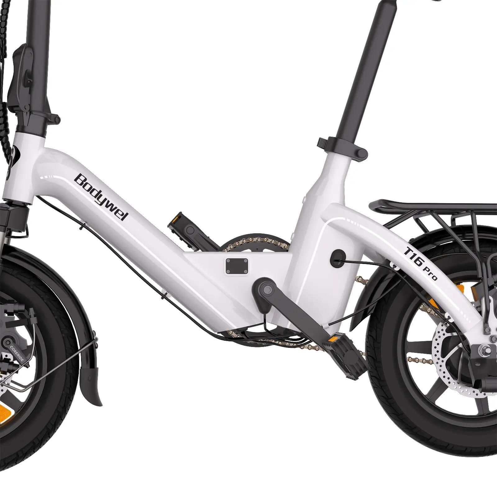 Bodywel T16PRO-HJ Skladací elektrický bicykel 14palcov 250W 36V batéria 45km Hli 3/6