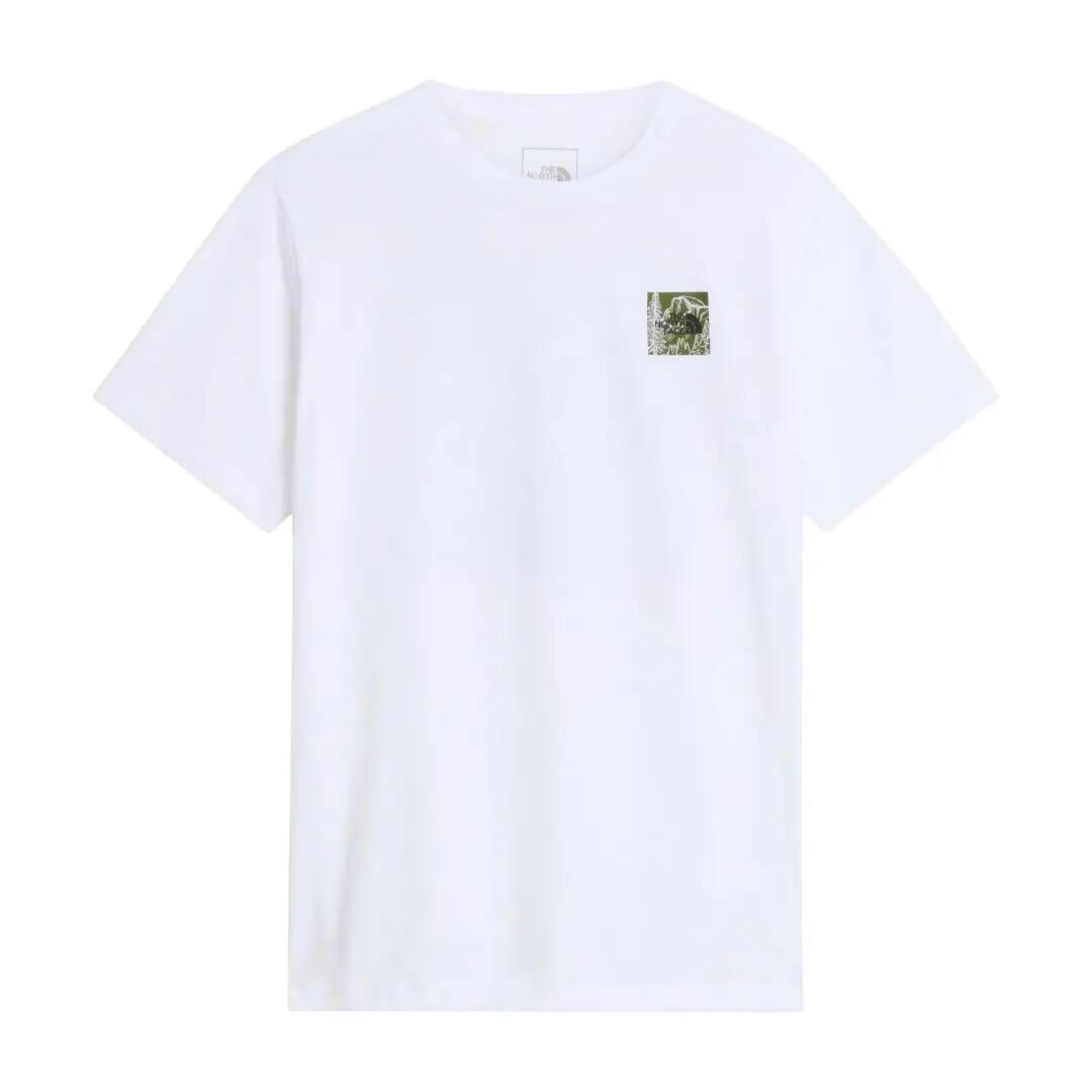 Camiseta Blanca The North Face Monte Regular Short Sleeve Tee White Cómoda y Ve 2/5