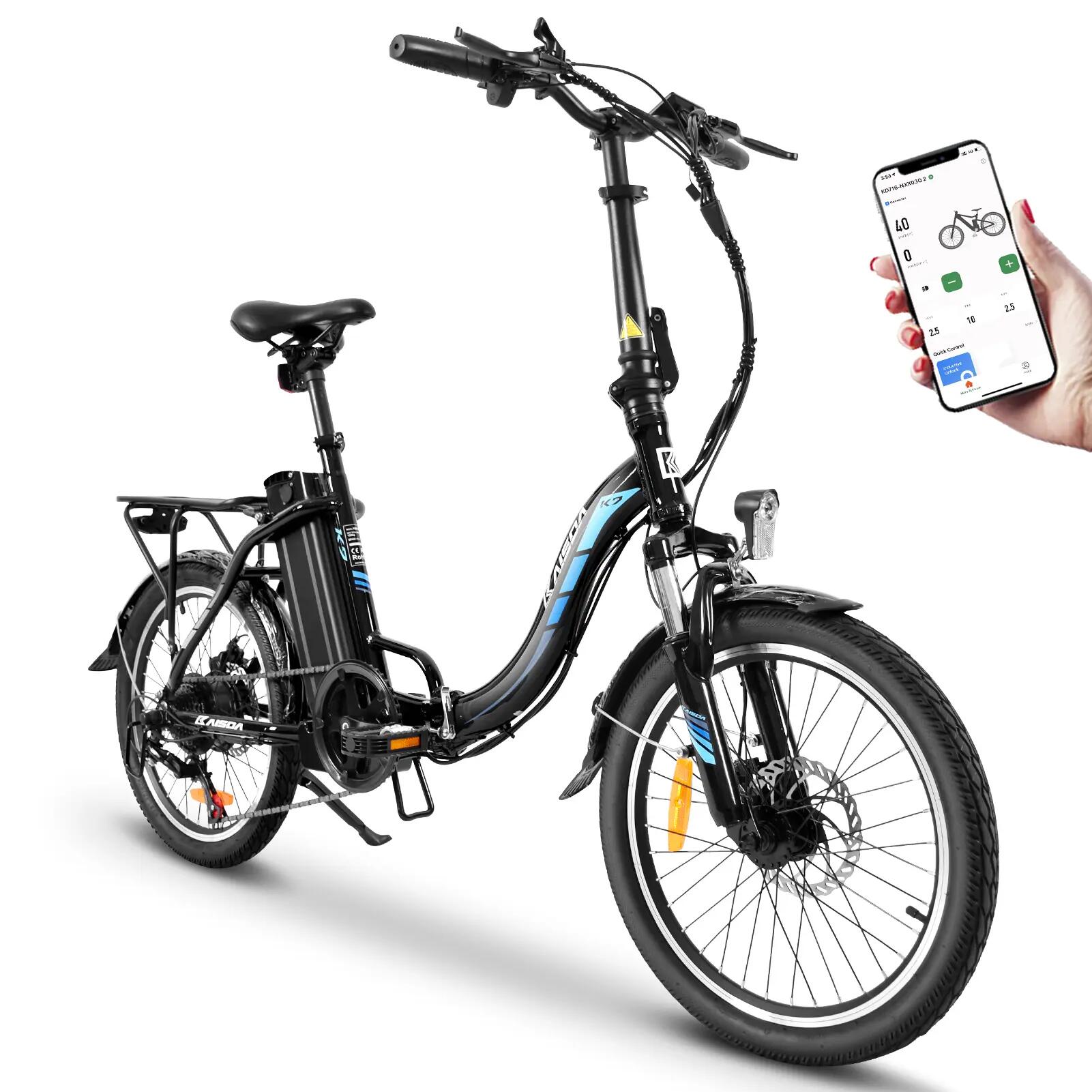 KAISDA K7 E-Bike voor dames 250W motor 36V accu 4/7