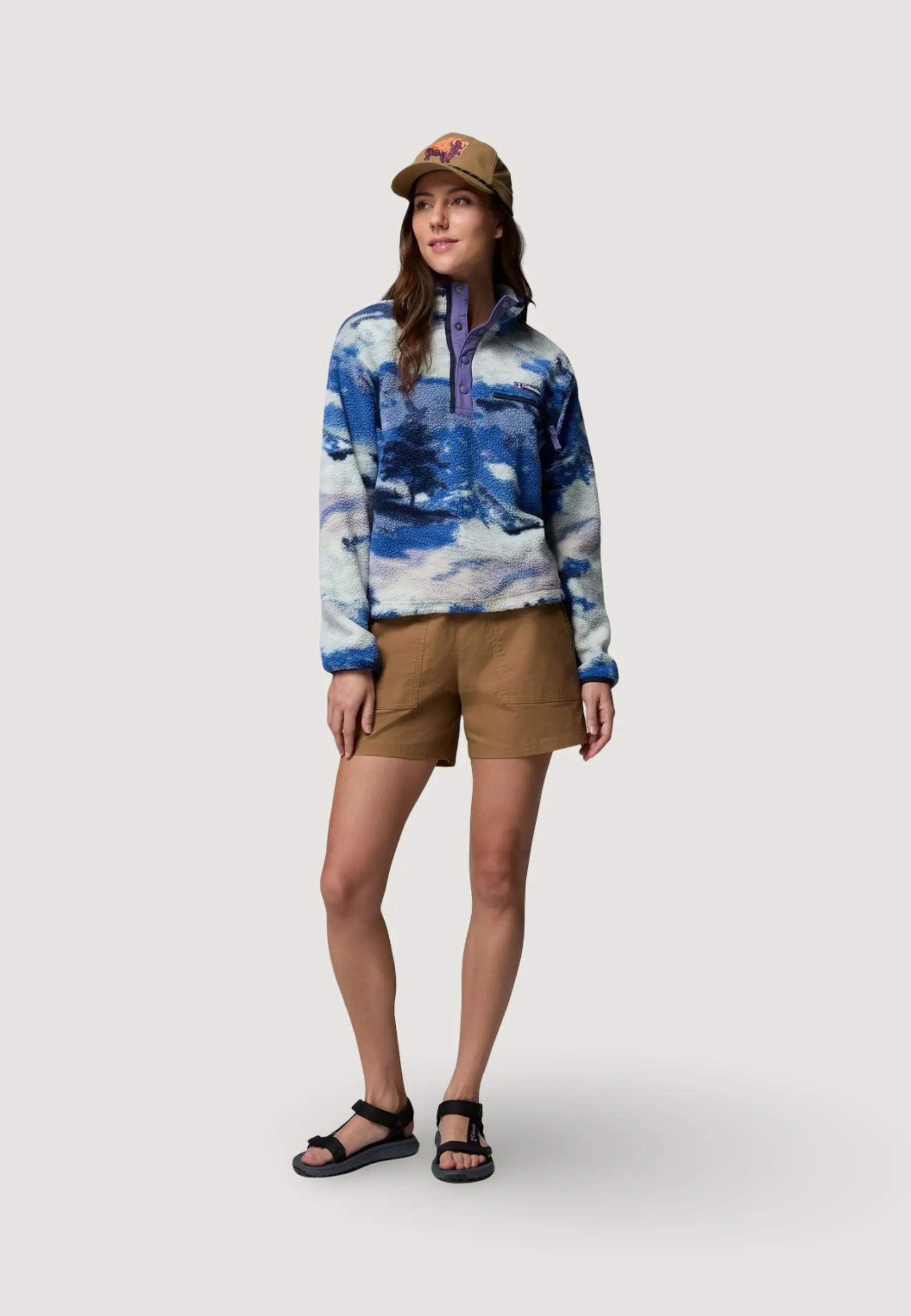 sudadera Helvetia™ II Printed Cropped Half Snap MUJER 5/5
