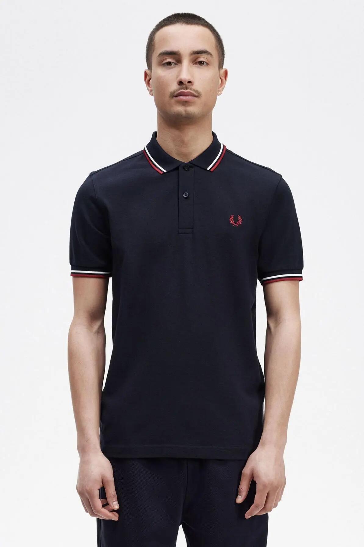 Fred perry T-Shirts para homem Azul 5/7