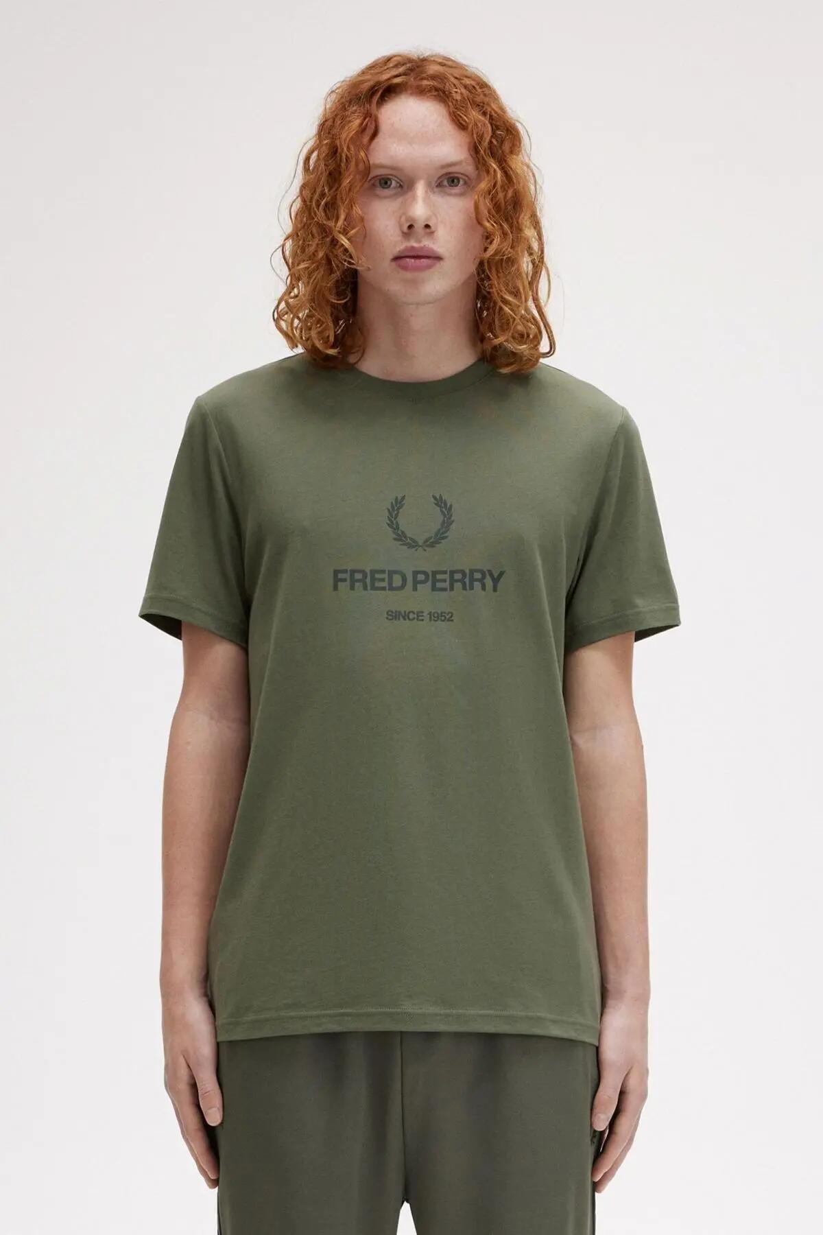 Camiseta Fred Perry Modelo M8588fp Cor Verde 5/5