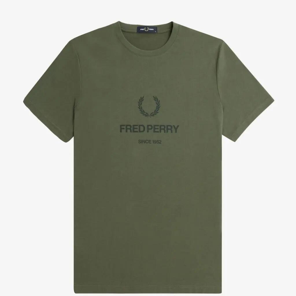 Camiseta Fred Perry Modelo M8588fp Cor Verde 2/5