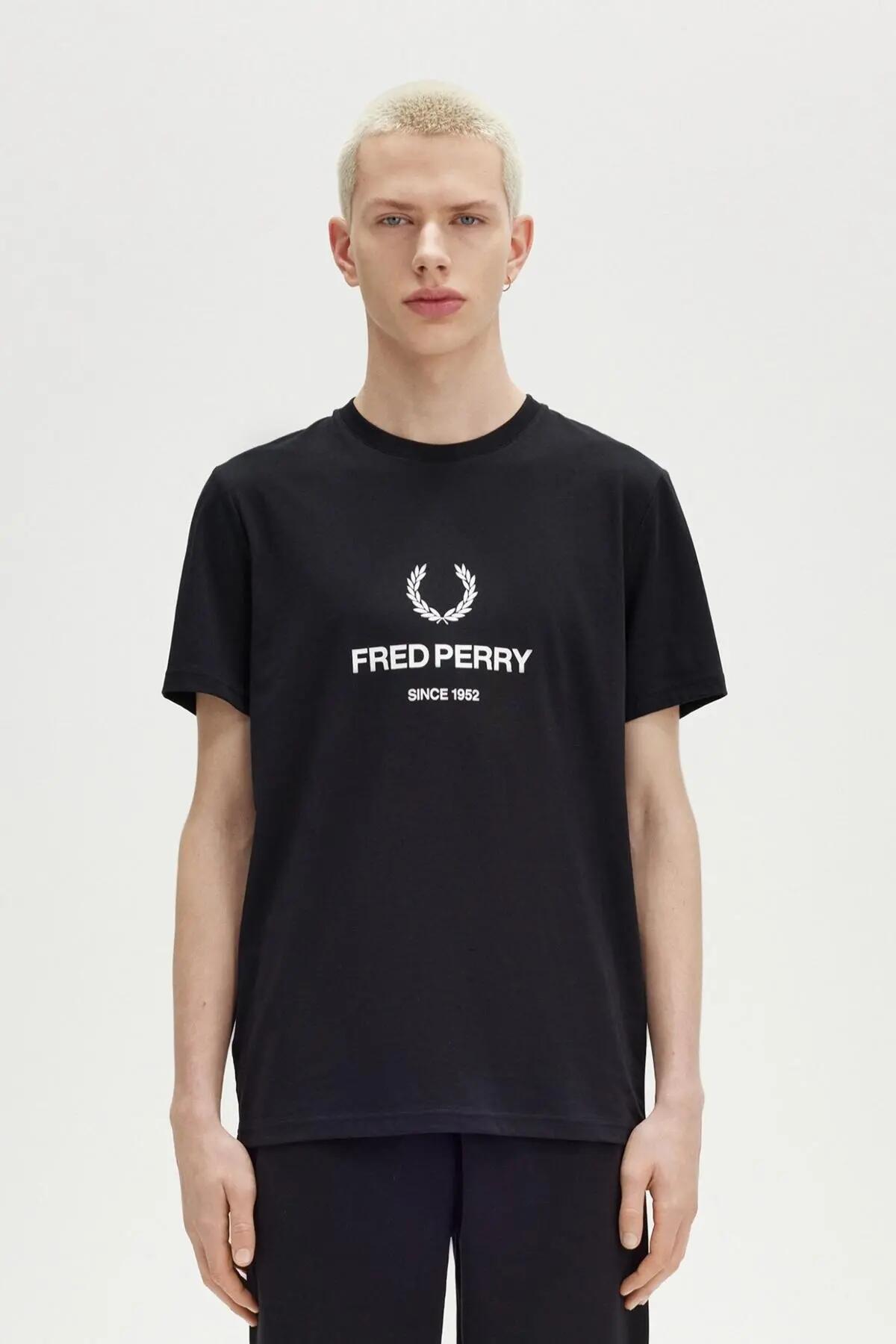 Camiseta Fred Perry Modelo M8588fp Cor Preto 5/5