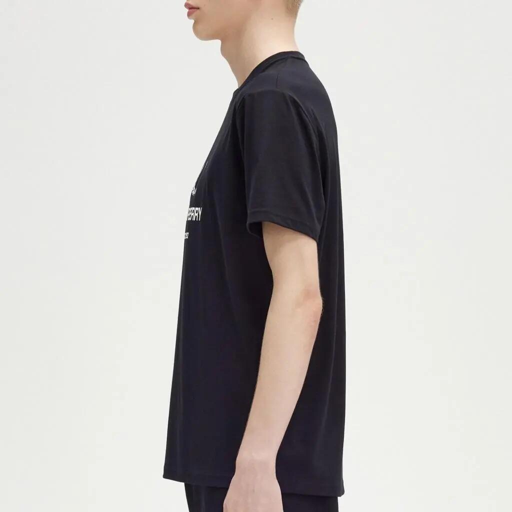 Camiseta Fred Perry Modelo M8588fp Cor Preto 4/5