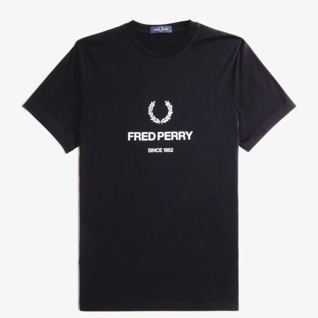 Camiseta Fred Perry Modelo M8588fp Cor Preto 2/5