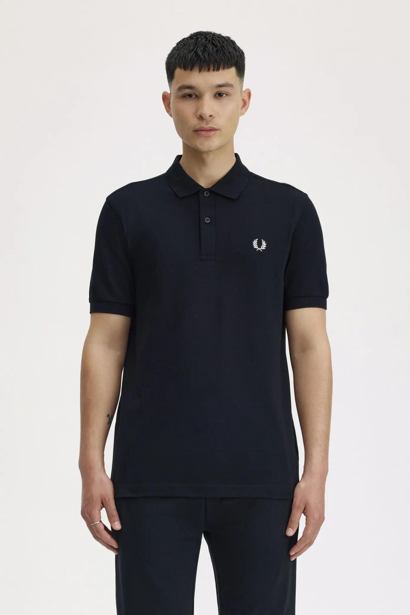 T-Shirt für Männer Fred Perry Plain Schwarz 5/5