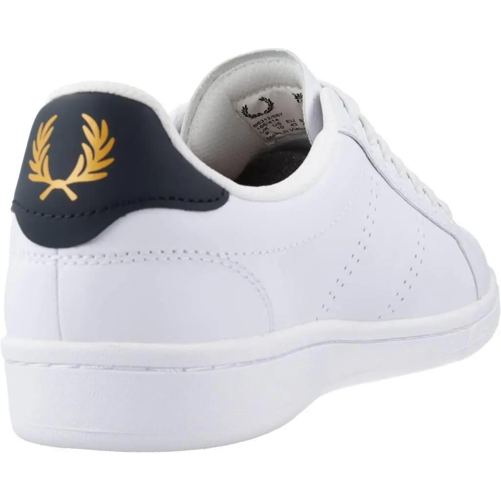 Tenisky Fred Perry Model B721 Leather Barva Bílý 3/5