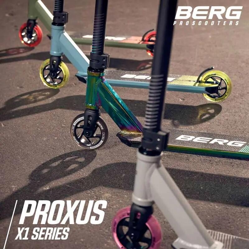 Trottinette Freestyle pour Enfants, 6+ Ans, Proxus X1 Bleu/Lime 3/7