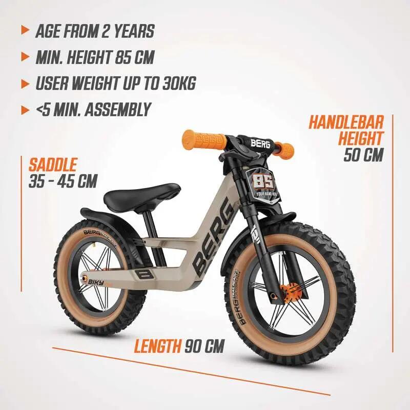 Bici sin Pedales para Niños, 2,5+ Años, Biky Trail Arena 6/7