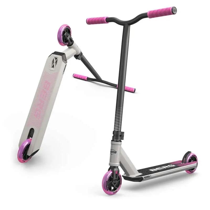 Trottinette Freestyle pour Enfants, 6+ Ans, Proxus X1 Gris/Rose 2/7