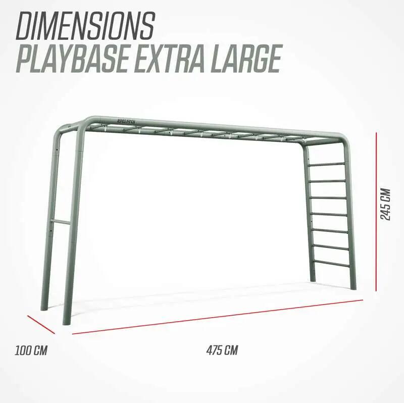 Plac Zabaw i Fitness, PlayBase Extra Large + Ultimate set Zielony 7/7