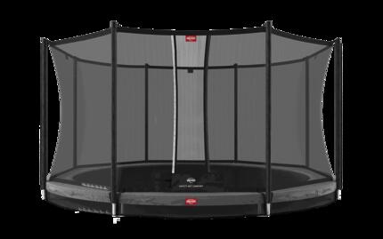 Trampoline Favorit InGround 430 + Filet Séc. Comfort Gris