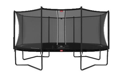 Trampolino Grand Favorit Regular 520 + Rete Sic. Comfort Nero