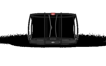 Trampoline Grand Champion InGround 350 + Filet Séc. Deluxe Gris
