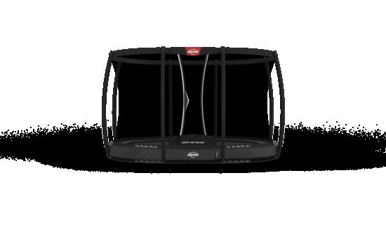 Trampoline Grand Champion InGround 350 + Filet Séc. Deluxe Gris