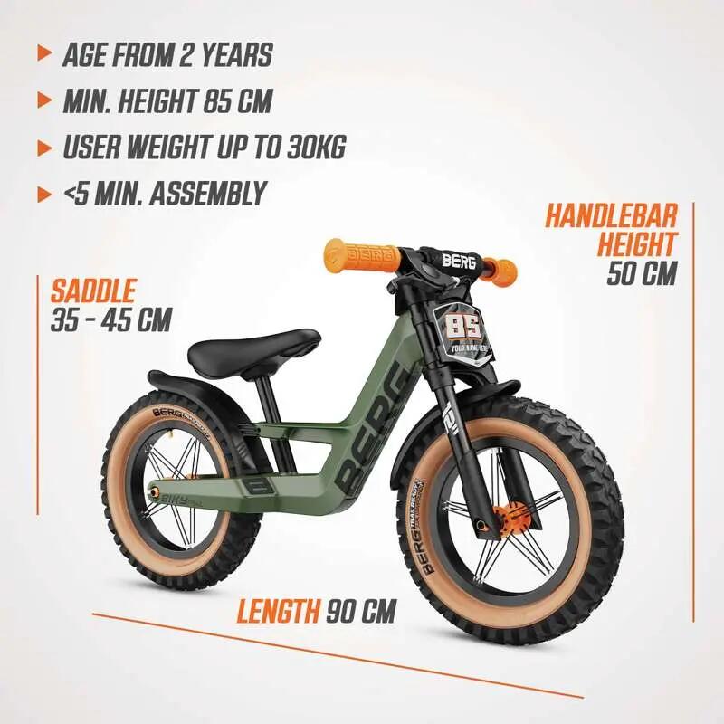 Draisienne pour Enfants, 2,5+ Ans, 12 Pouces, Biky Trail Vert 5/7