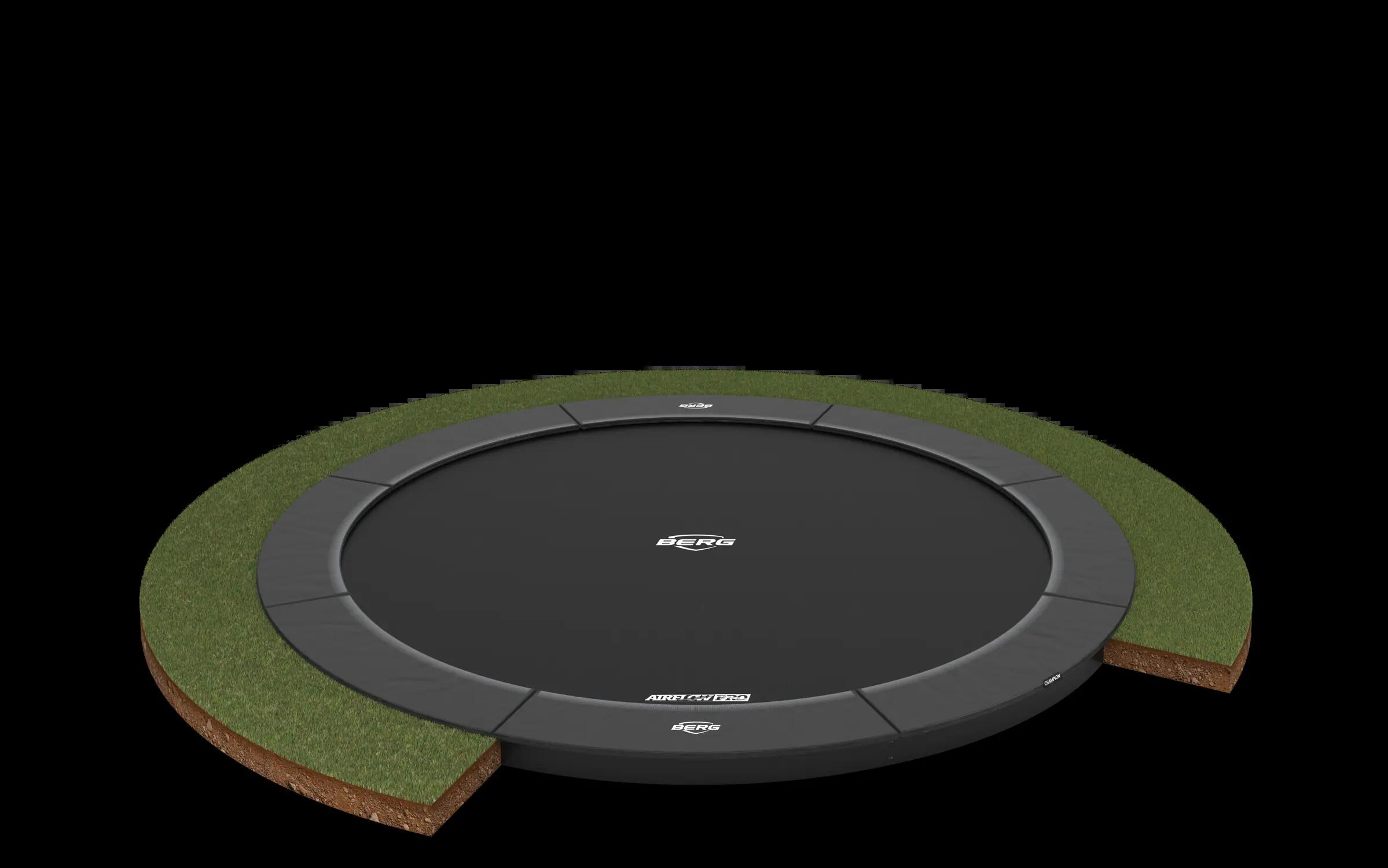 Trampoline Champion FlatGround 330 Gris 1/7