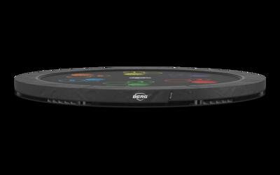 Trampoline elite inground 430 grijs levels
