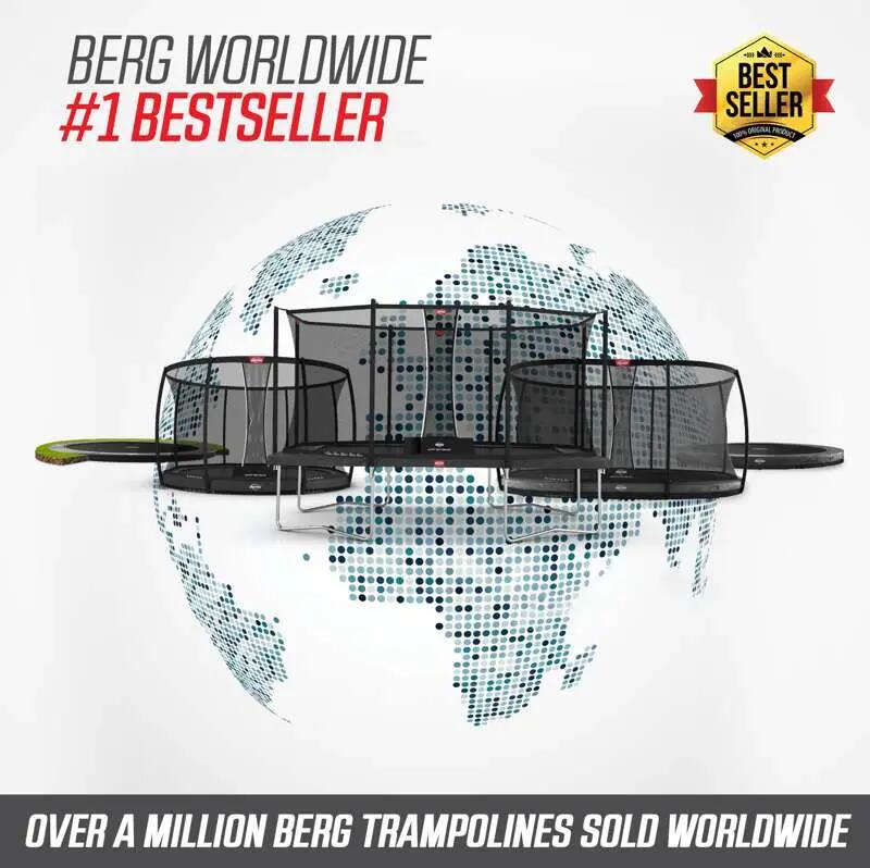Trampolino Favorit Regular 430 + Rete Sic. Comfort Grigio 4/7