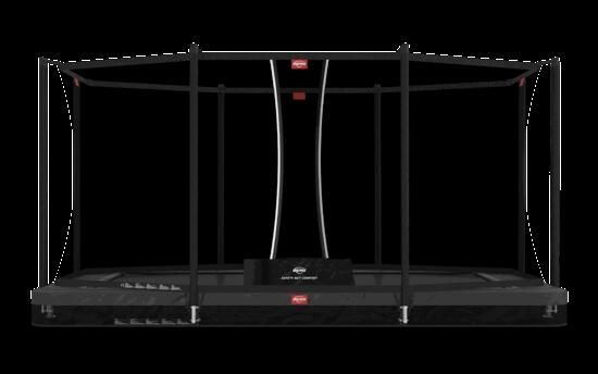 Trampoline Ultim Favorit InGround 410 + Filet Séc. Comfort Gris