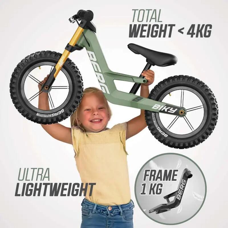 Draisienne pour Enfants, 2,5+ Ans, 12 Pouces, Biky Cross Vert 2/7