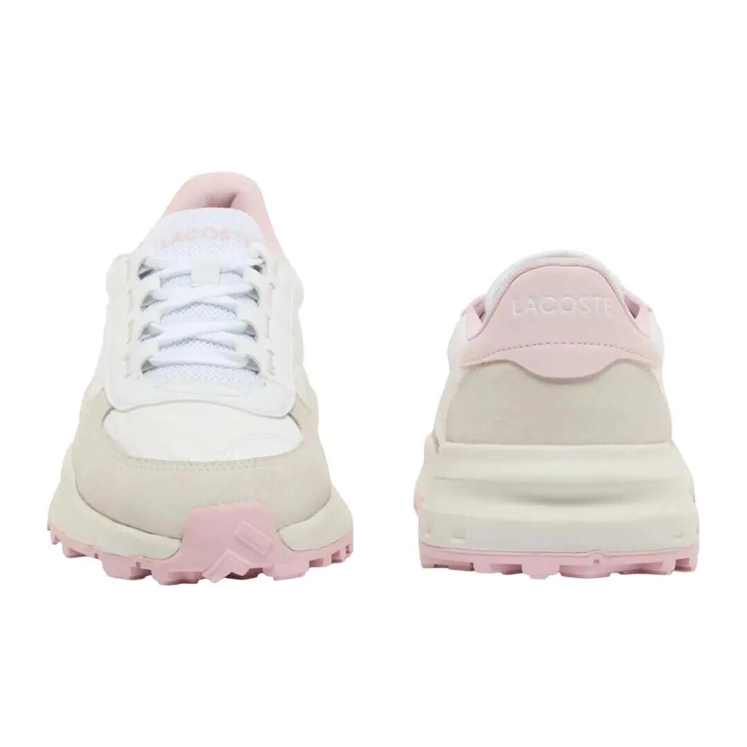 Zapatillas Lacoste Beige y Rosas Elite Active EVO Cómodas y Ligeras 3/5