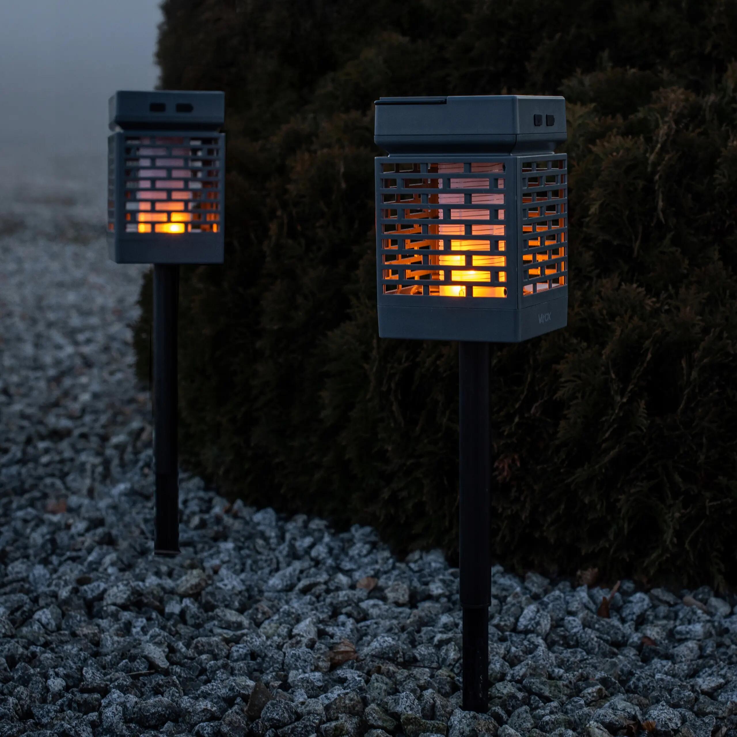 Lampa owadobójcza UV VAYOX VA0335 na komary muchy akumulatorowa solarna 7/15