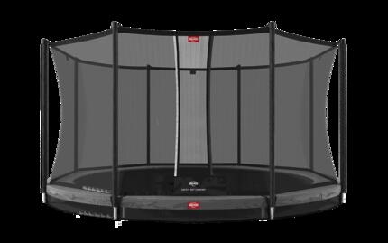 Trampoline Favorit InGround 430 + Filet Séc. Comfort Gris