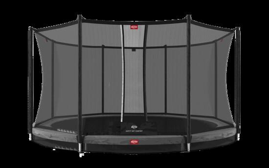 Trampoline Favorit InGround 430 + Filet Séc. Comfort Gris