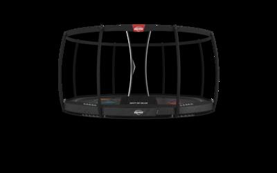 Trampoline elite inground 330 + veiligheidsnet deluxe grijs