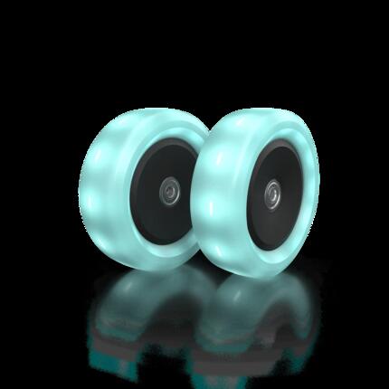 Roues LED pour Trottinette, Nexo 120mm Rose