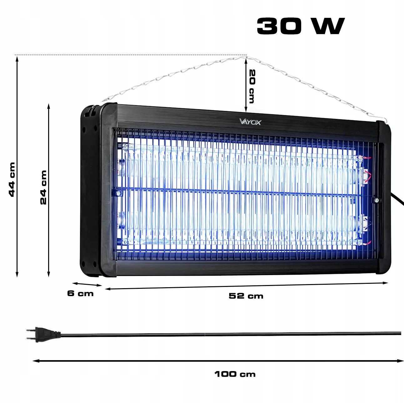 Lampa owadobójcza na komary muchy VAYOX IKV-30W 200m2 14/15