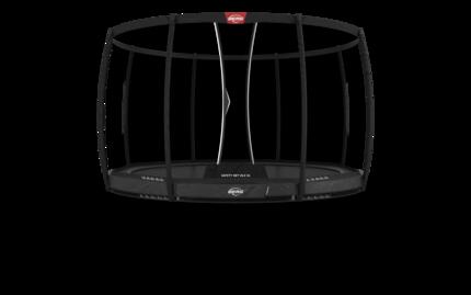 Trampoline Champion InGround 430 + Filet Séc. DLX XL Gris