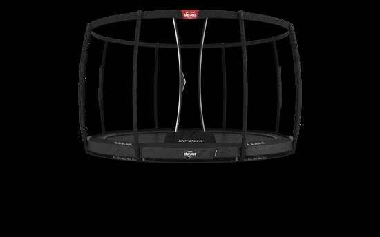 Trampoline Champion InGround 430 + Filet Séc. DLX XL Gris