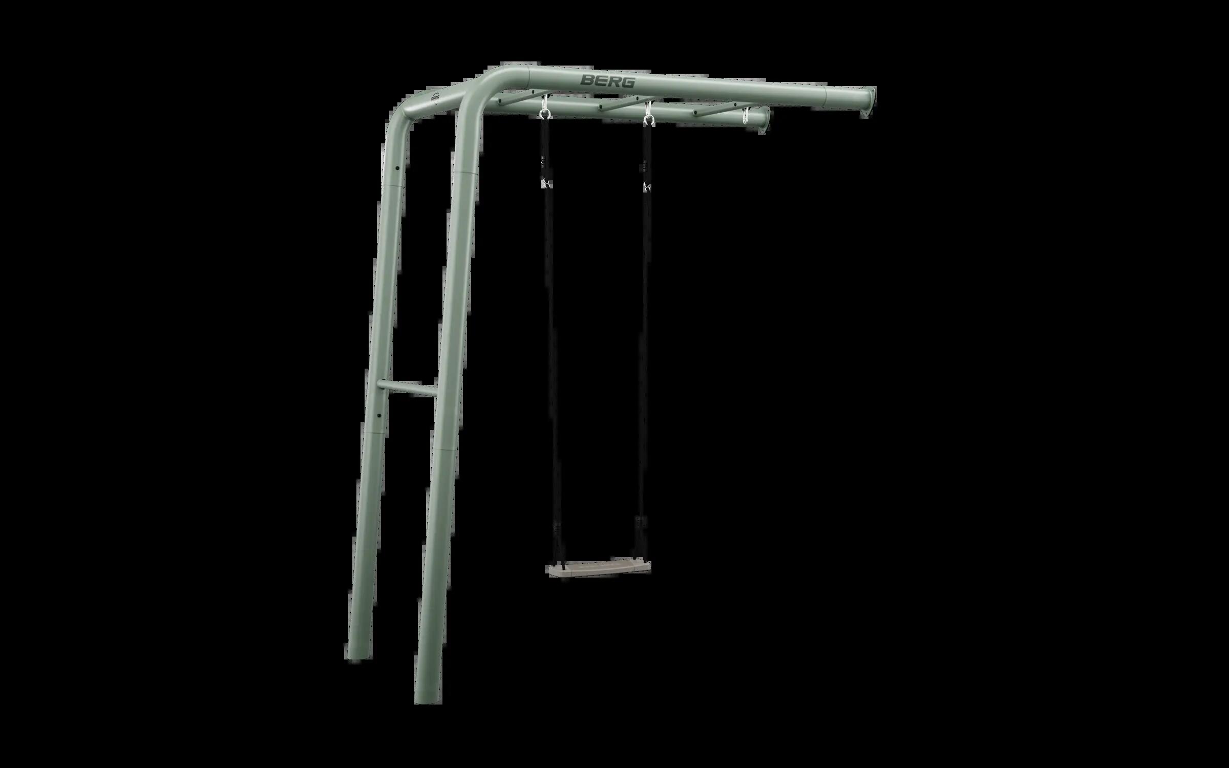 Plac Zabaw i Fitness, PlayBase Wall + Swing set Zielony 1/7