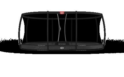 Trampolina Grand Elite InGround 520 + Siatka Bezp. DLX XL Szary