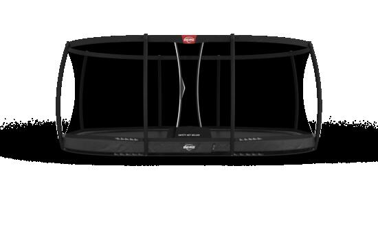Trampolina Grand Elite InGround 520 + Siatka Bezp. DLX XL Szary