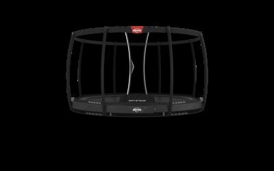 Trampoline elite inground 330 + veiligheidsnet deluxe grijs