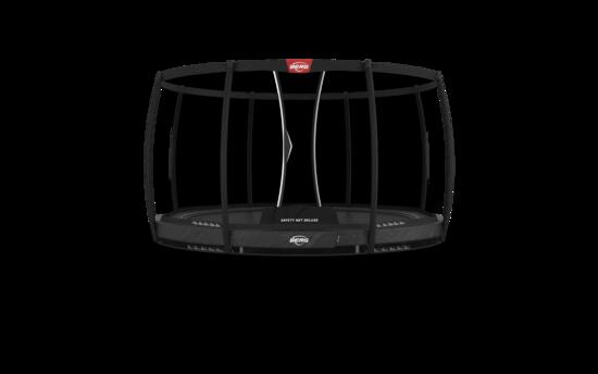 Trampoline Elite InGround 380 + Filet Séc. Deluxe Gris