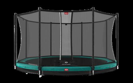 Trampoline Favorit InGround 430 + Filet Séc. Comfort Gris
