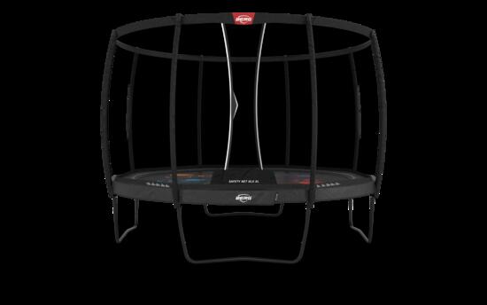 Trampolina Elite Regular 430 + Siatka Bezp. DLX XL Szary Levels