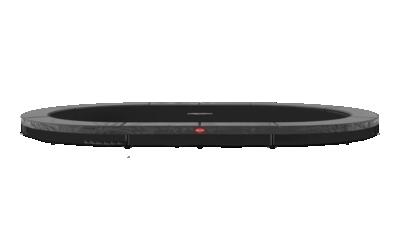 Trampoline 520x350, grand favorit inground 520 groen