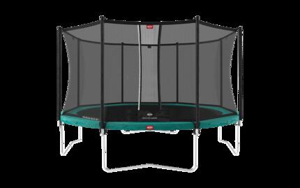 Trampoline Favorit Regular 430 + Filet Séc. Comfort Vert