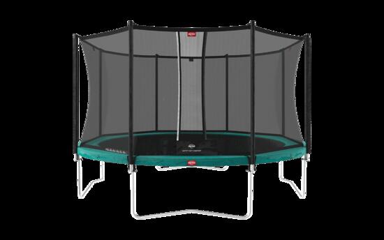 Trampolina Favorit Regular 430 + Siatka Bezp. Comfort Zielony