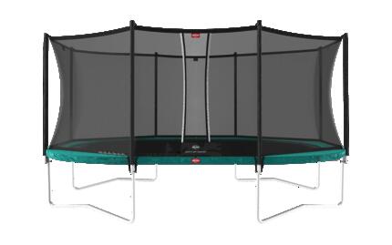 Trampoline Grand Favorit Regular 520 + Filet Séc. Comfort Gris