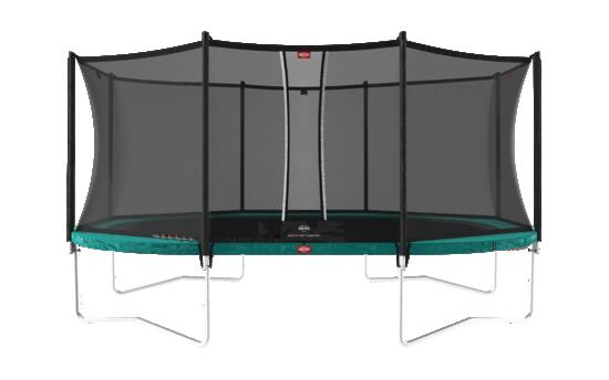 Trampoline Grand Favorit Regular 520 + Filet Séc. Comfort Vert