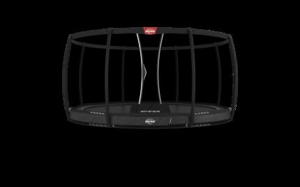 Trampoline Champion InGround 430 + Filet Séc. Deluxe Gris