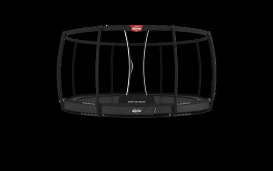 Trampoline Champion InGround 430 + Filet Séc. Deluxe Gris