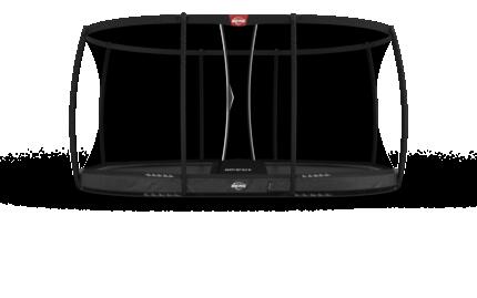 Trampolina Grand Elite InGround 520 + Siatka Bezp. DLX XL Szary